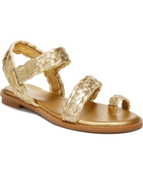 フランコサルト レディース サンダル シューズ Graze 2 Strappy Sandals Gold Faux Leather/Fabric