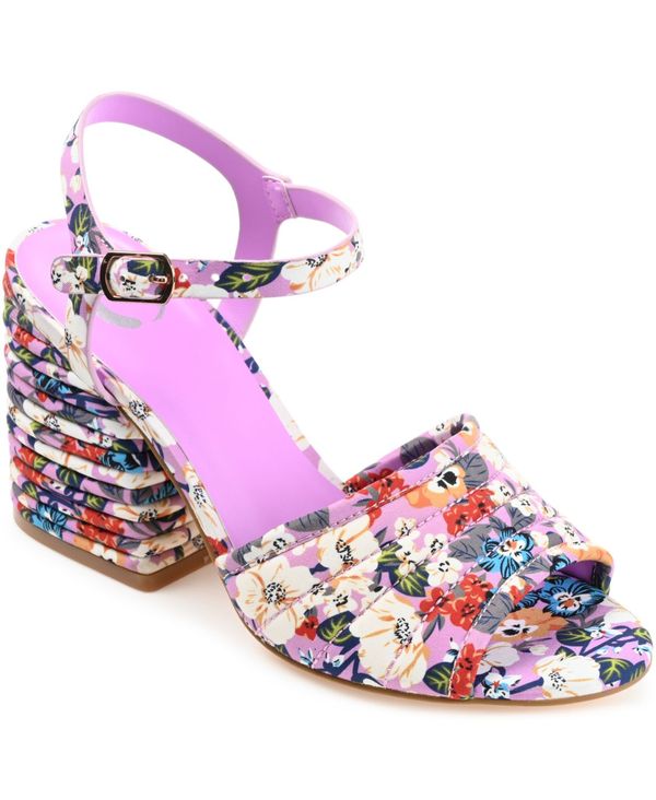 ジュルネ コレクション レディース サンダル シューズ Women's Charmaine Block-Heel Dress Sandals Purple