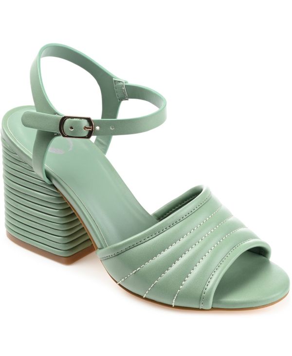 ジュルネ コレクション レディース サンダル シューズ Women's Charmaine Block-Heel Dress Sandals Sage