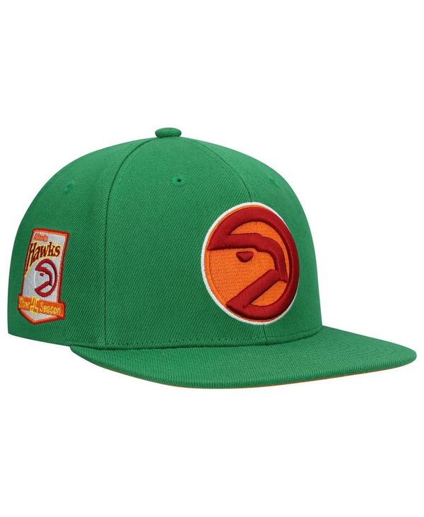 ミッチェル&ネス メンズ 帽子 アクセサリー Men's Green Atlanta Hawks 25th Anniversary Like Mike Snapback Hat Green