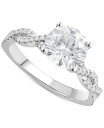 バッジェリーミシュカ レディース リング アクセサリー Certified Lab Grown Diamond Twist Engagement Ring (2 ct. t.w.) in 14k White Gold White Gold