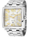 WFr Y rv ANZT[ Men's Avenue of Americas Swiss Automatic Silver-Tone Stainless Steel Bracelet Watch 44mm Silver-Tone