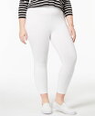 ヒュー レディース レギンス ボトムス Women's Plus Capri Leggings White