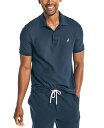 ナウティカ メンズ ポロシャツ トップス Men's Sustainably Crafted Classic-Fit Deck Polo Shirt Navy(4)