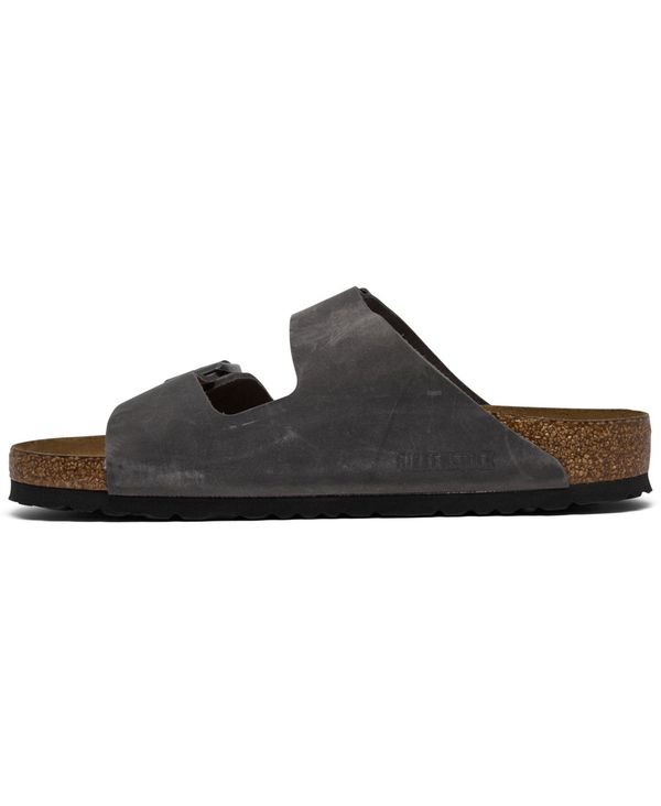 ビルケンシュトック メンズ サンダル シューズ Men's Arizona Birko-Flor Soft Footbed Two-Strap Sandals from Finish Line Iron Oiled leather