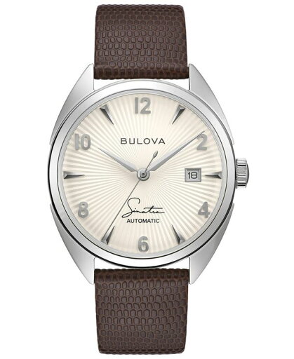 ブロバ メンズ 腕時計 アクセサリー Men's Frank Sinatra Automatic Brown Leather Strap Watch 39mm Brown ブロバ メンズ 腕時計 アクセサリー Men's Frank Sinatra Automatic Brown Leather Strap Watch 39mm Brown