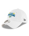 ニューエラ メンズ 帽子 アクセサリー Men's White Los Angeles Rams 2021 NFC West Division Champions 9TWENTY Adjustable Hat White