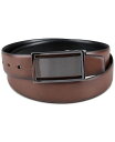 アルファニ メンズ ベルト アクセサリー Men's Reversible Cut-Out Plaque Belt, Created for Macy's Brown/Black