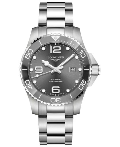 ロンジン メンズ 腕時計 アクセサリー Men's Swiss Automatic HydroConquest Stainless Steel and Ceramic Bracelet Watch 43mm No Color ロンジン メンズ 腕時計 アクセサリー Men's Swiss Automatic HydroConquest Stainless Steel and Ceramic Bracelet Watch 43mm No Color