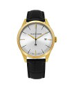 XgD[O Y rv ANZT[ Alexander Watch A911-07, Stainless Steel Yellow Gold Tone Case on Black Embossed Genuine Leather Strap Black