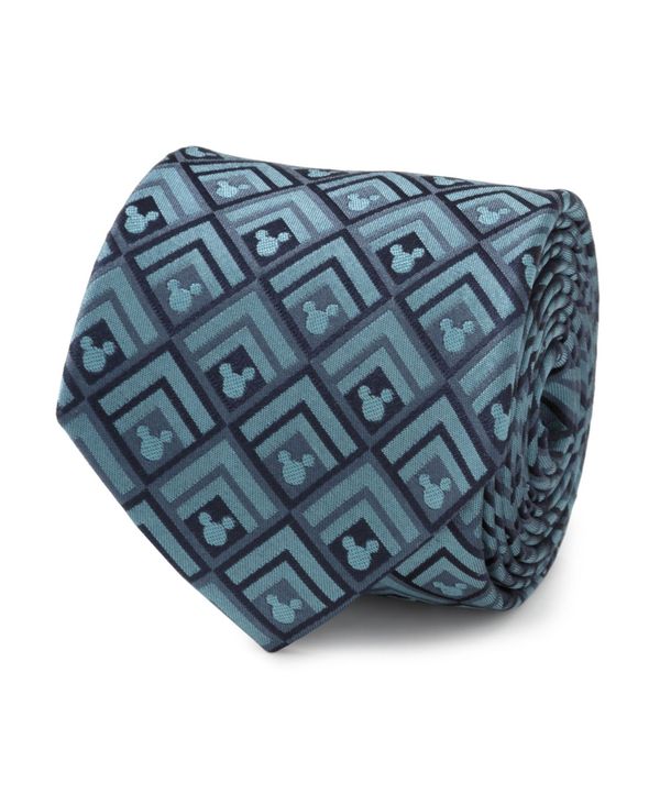 ディズニー  ディズニー メンズ ネクタイ アクセサリー Men's Mickey Diamond Men's Tie Teal