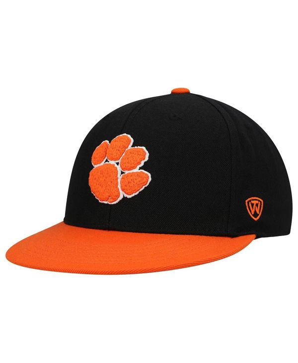 トップオブザワールド メンズ 帽子 アクセサリー Men's Black, Orange Clemson Tigers Team Color Two-Tone Fitted Hat Black, Orange