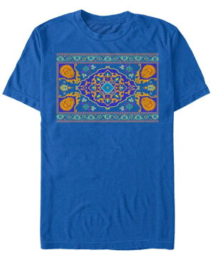 フィフスサン メンズ Tシャツ トップス Disney Men's Aladdin Live Action Magic Carpet Portrait Short Sleeve T-Shirt Royal