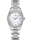 W fB[X rv ANZT[ Women's Swiss Conquest Classic Diamond (5/8 ct. t.w.) Stainless Steel Bracelet Watch 34mm No Color