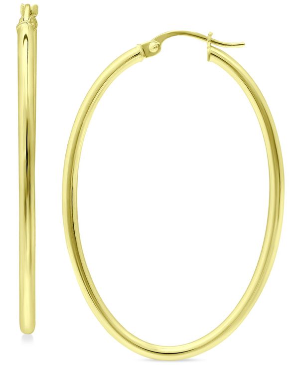 ジャーニ ベルニーニ レディース ピアス・イヤリング アクセサリー Medium Oval Skinny Hoop Earrings in 18K Gold-Plated Sterling Silver, or Sterling Silver, 1-5/8