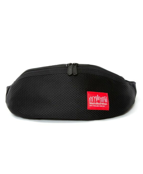 マンハッタンポーテージ レディース ボディバッグ・ウエストポーチ バッグ Mesh Brooklyn Bridge Waist Bag Black