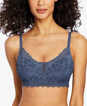 バリ レディース ブラジャー アンダーウェア Comfort Revolution Lace Desire Shaping Wireless Bra DF6591 Classic Chambry Blue