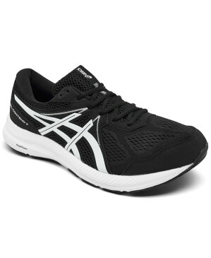 アシックス メンズ スニーカー シューズ Men's GEL-Contend 7 Wide Width Running Sneakers from Finish Line Black, White