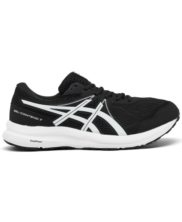 アシックス メンズ スニーカー シューズ Men's GEL-Contend 7 Wide Width Running Sneakers from Finish Line Black, White