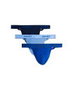 ツーイグジスト メンズ ブリーフパンツ アンダーウェア Men's 3-Pk. Cotton Essential Y-Back Thongs Navy/ Cob...