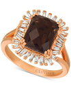 ル ヴァン レディース リング アクセサリー Pomegranate Garnet (3-1/3 ct. t.w.) & Diamond (1/3 c.t. t.w.) Ring in 14k Rose Gold (Also available in Chocolate&reg; Quartz & Cinnamon Citrine&reg;.) Chocolate Quartz