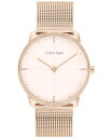 JoNC Y rv ANZT[ Unisex Carnation Gold-Tone Stainless Steel Mesh Bracelet Watch, 35mm Carnation Gold-Tone