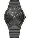 V`Y Y rv ANZT[ Eco-Drive Men's Modern Axiom Gray-Tone Stainless Steel Bracelet Watch 40mm Gray