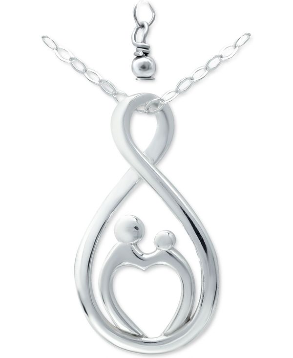 W[j xj[j fB[X lbNXE`[J[Ey_ggbv ANZT[ Mother & Child Infinity Pendant Necklace in Sterling Silver, 16