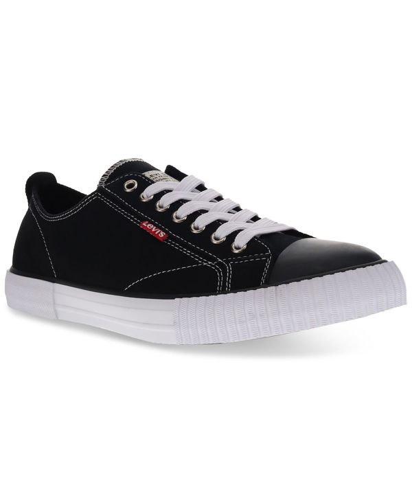 リーバイス メンズ スニーカー シューズ Men 039 s Anikin Canvas Sneaker Black