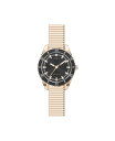 ジョーンズニューヨーク レディース 腕時計 アクセサリー Women's Genuine Diamond Black Dial and Rose Gold-To...