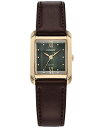 V`Y fB[X rv ANZT[ Eco-Drive Women's Citizen L Bianca Brown Leather Strap Watch, 22x28mm Green