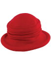 ドーフマン パシフィック レディース 帽子 アクセサリー Women's Packable Wool Cloche Red