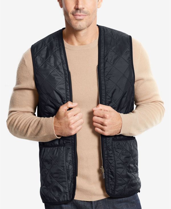 バブアー メンズ アウター ニット・セーター コート Barbour Men's Polar-Quilt Waistcoat Navy ネイビー