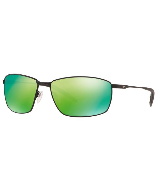 コスタデルマール メンズ サングラス・アイウェア アクセサリー Unisex Polarized Sunglasses, TURRET 63 BLK /GREEN POL