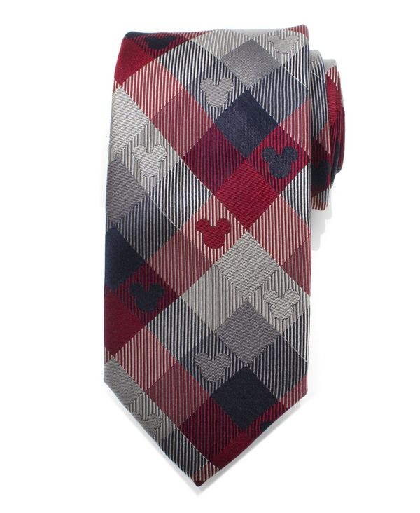 ディズニー  ディズニー メンズ ネクタイ アクセサリー Mickey Mouse Plaid Men's Tie Multi