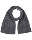 カルバンクライン カルバンクライン メンズ マフラー・ストール・スカーフ アクセサリー Men's Reversible Marled Scarf Black