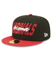 ニューエラ メンズ 帽子 アクセサリー Men's Black and Cardinal Arizona Cardinals 2022 NFL Draft On...