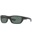 コスタデルマール メンズ サングラス・アイウェア アクセサリー Polarized Sunglasses, WHITETIP 58 BLACK BLACK/ GREY POLAR