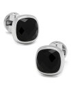 JtNX Y JtX{^ ANZT[ Faceted Onyx Cushion Cufflinks Black