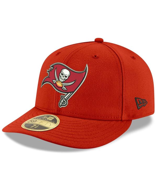 j[G Y Xq ANZT[ Men's Red Tampa Bay Buccaneers Omaha Low Profile 59Fifty Fitted Team Hat Red