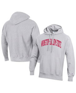 チャンピオン メンズ パーカー・スウェット アウター Men's Gray Winston-Salem State Rams Tall Arch Pullover Hoodie Gray