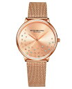 ストゥーリング レディース 腕時計 アクセサリー Women's Rose Gold Mesh Stainless Steel Bracelet Watch 3...
