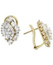 ラップド イン ラヴ レディース ピアス・イヤリング アクセサリー Diamond Cluster Earrings (1 ct. t.w.) in 14k G...