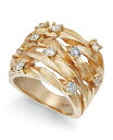 エフィー レディース リング アクセサリー D'Oro by EFFY&reg; Diamond Woven Ring (1 ct. t.w.) in 14k White, Yellow, or Rose Gold Yellow Gold