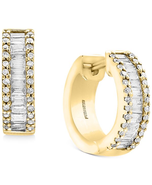 GtB[ fB[X sAXECO ANZT[ EFFY&reg; Diamond Baguette Hoop Earrings (1 ct. t.w.) in 14k White Gold or 14k Yellow Gold Yellow Gold