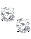 ジャーニ ベルニーニ レディース ピアス・イヤリング アクセサリー 18k Gold over Sterling Silver Earrings, Cubic Zirconia (4 ct. t.w.) Silver(4)