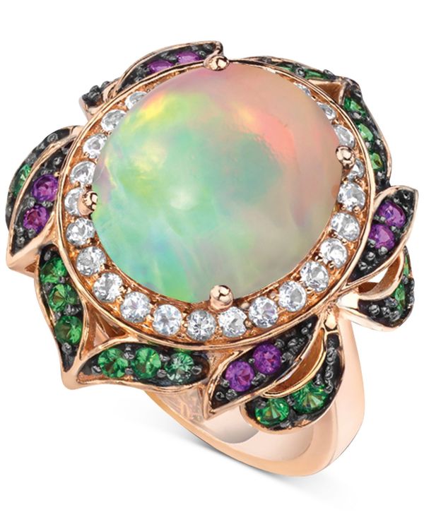 ル ヴァン レディース リング アクセサリー Crazy Collection&reg; Multi-Gemstone Statement Ring (5-1/4 ct. t.w.) in 14k Rose Gold Opal