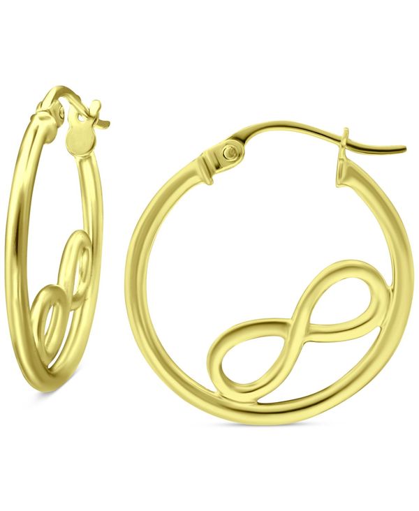 W[j xj[j fB[X sAXECO ANZT[ Infinity Accent Small Hoop Earrings in 18k Gold-Plated Sterling Silver, 0.75