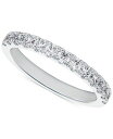 フォーエバーマーク レディース リング アクセサリー Diamond French Pav&eacute; Wedding Band (1 ct. t.w.) in 14k White Gold White Gold