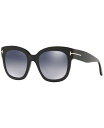 トム・フォード レディース サングラス・アイウェア アクセサリー Sunglasses, FT0613 52 BLACK/GREY MIRROR